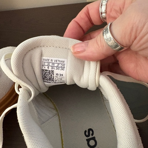 adidas White and Pink Athletic Shoes - Picture 4 of 4